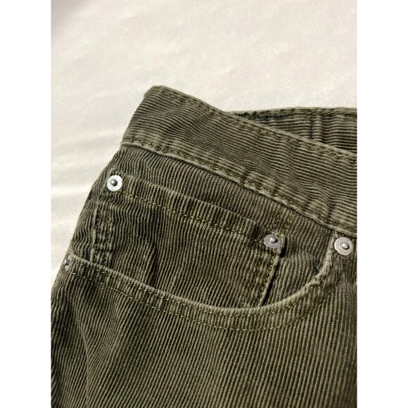 Levi's Men's 505 Corduroy Pants 38x34 Straight Fit Green - Picture 7 of 9
